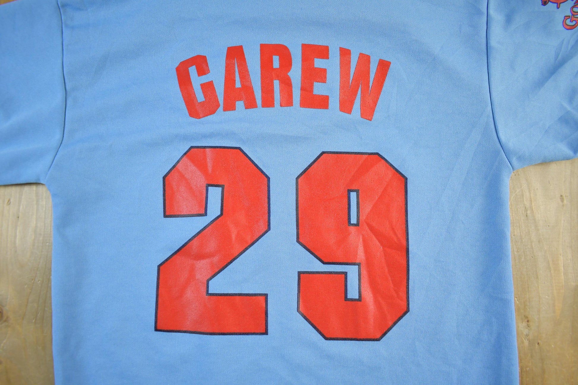 Vintage 2000s Rod Carew Minnesota Twins Baseball Jersey Youth XL