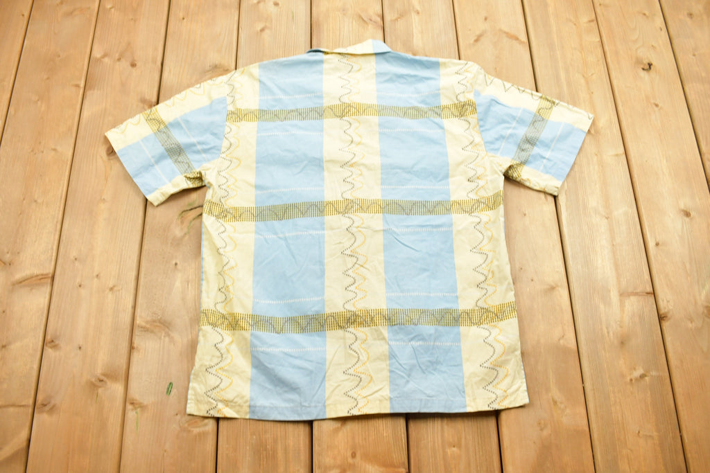 Vintage 1990s Paco Jeans Abstract Button Up Shirt