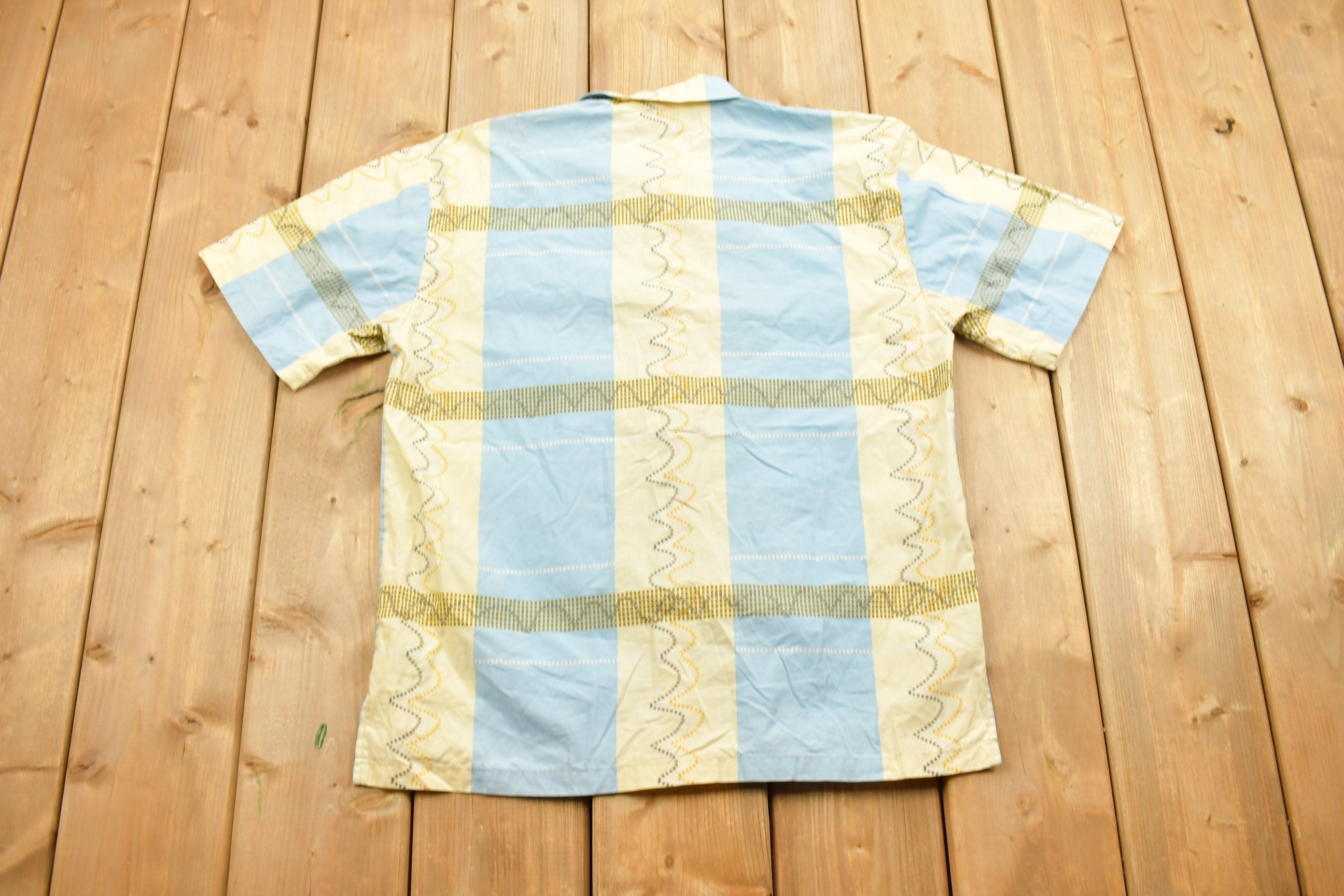 Vintage 1990s Paco Jeans Abstract Button Up Shirt