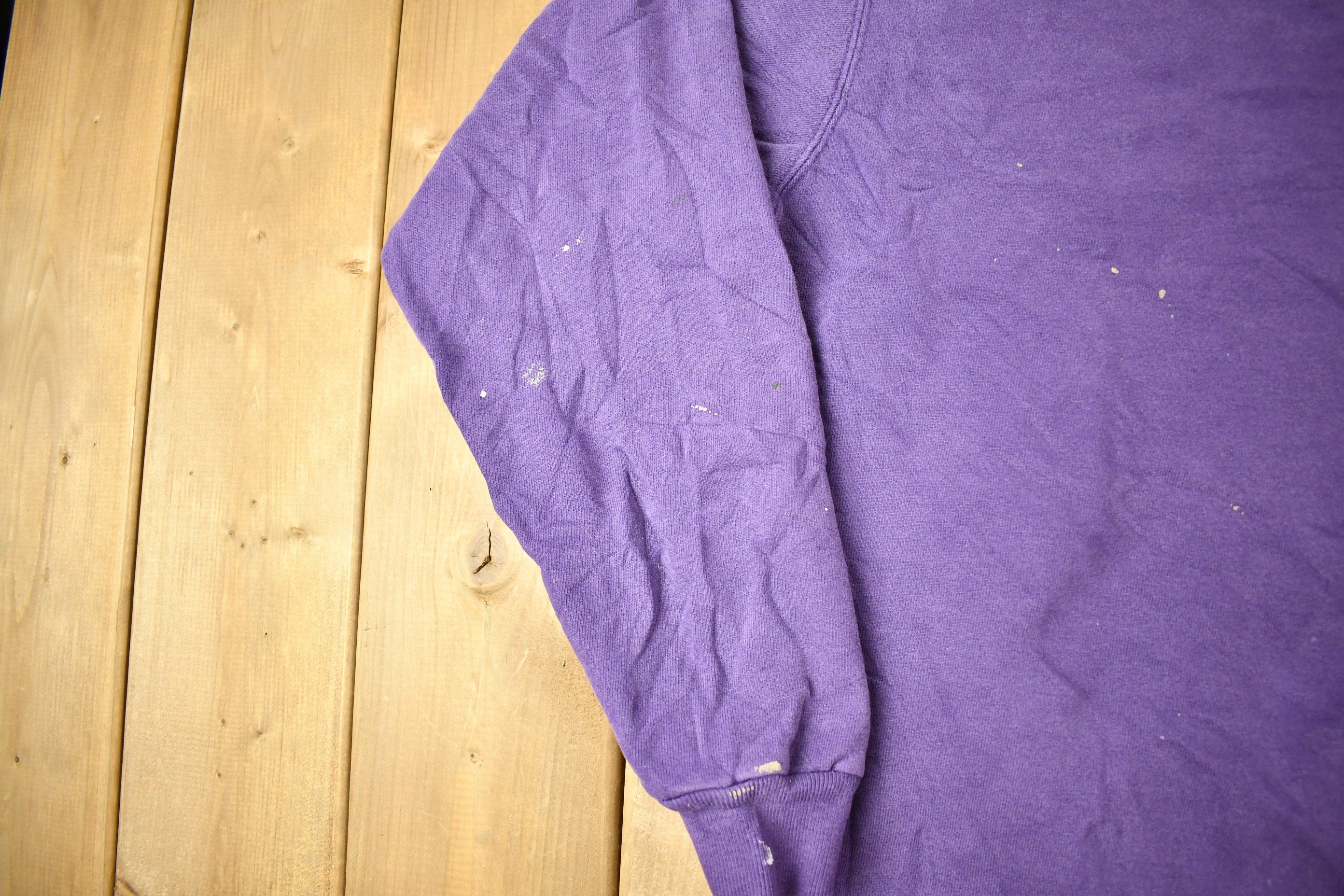 Vintage 1990s Champion Small Logo Purple Sweatshirt