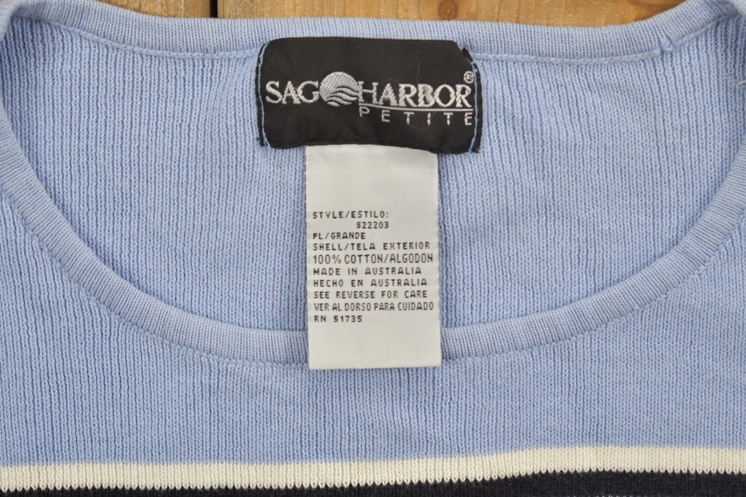 Vintage 1990s Sag Harbor Short Sleeve Knit Sweater