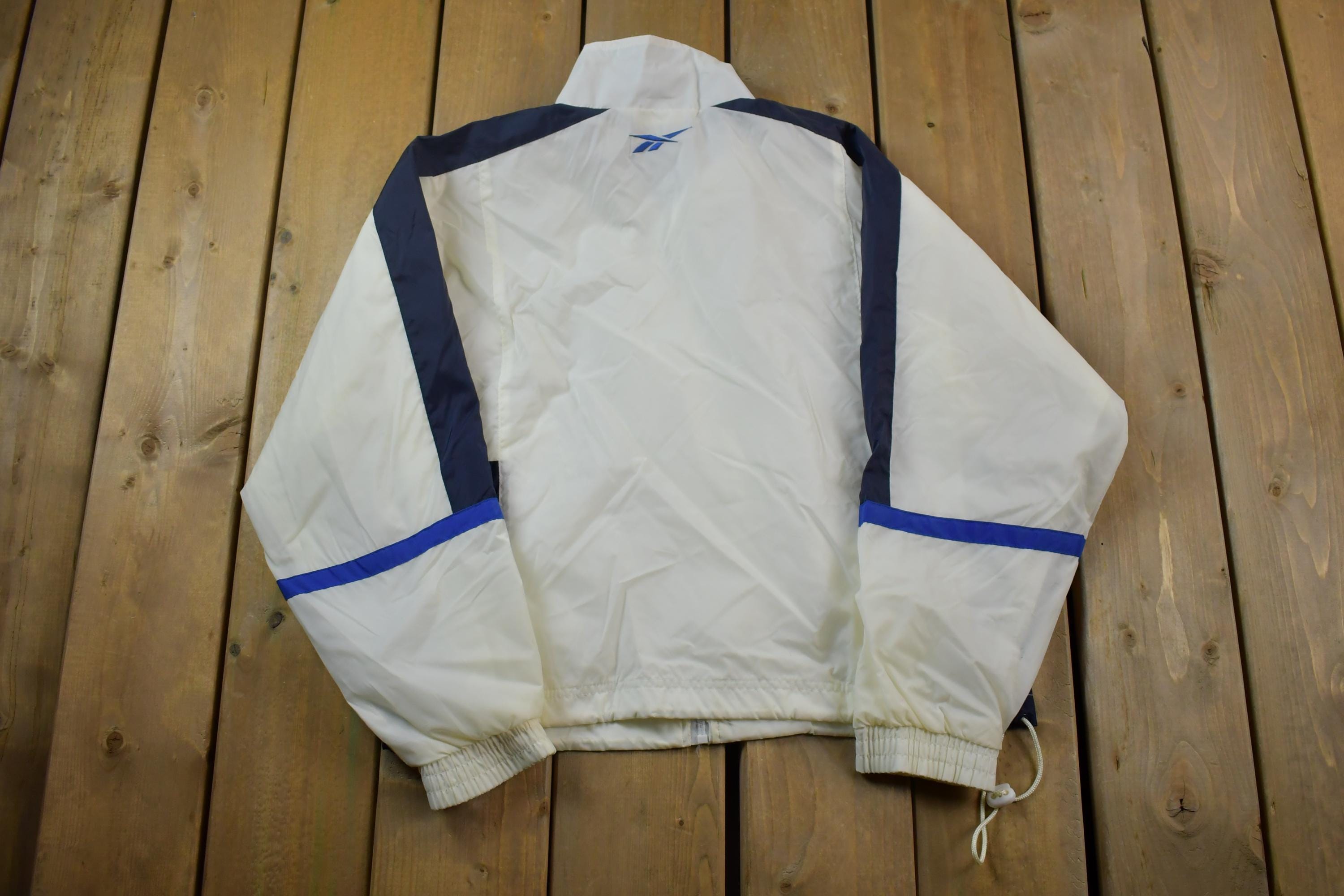 Vintage 1990s Reebok Windbreaker Full Zip Jacket