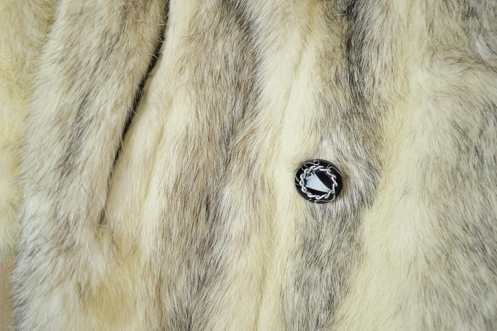 Vintage 1990s Saks Furs Arctic Fox Fur Coat