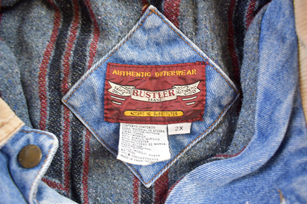 Vintage 1980s Rustler Denim Jean Jacket