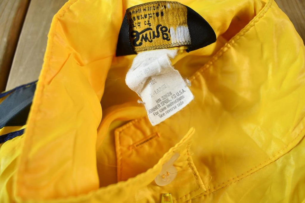 Vintage 1970s Oswego Speedway Yellow Racing Jacket