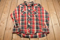 Vintage 1990s Wrangler Plaid Button Up Shirt