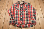 Vintage 1990s Wrangler Plaid Button Up Shirt