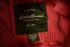 Vintage 1990s Eddie Bauer Red Denim Jean Jacket