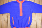Vintage 1980s North Country Half Zip Fleece Sweater