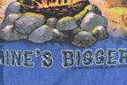 Vintage 1990s The Mountain Mines Bigger Bonfire Theme Graphic T-Shirt