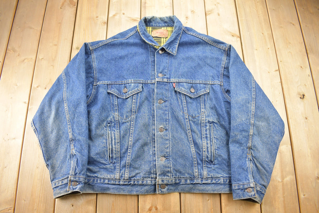 Vintage 1990s Levi's Blanket Lined Jean Jacket