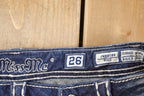 Vintage Deadstock Y2K Miss Me Bedazzled Low Rise Jeans Women's Size 26x31