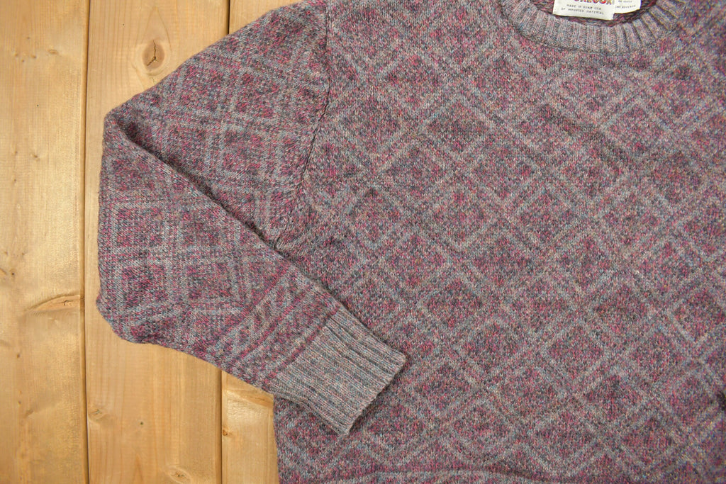 Vintage 1990s McGregor Geometric Patterned Crewneck Sweater