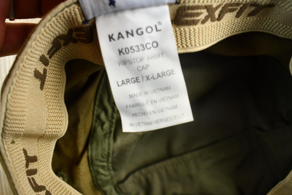 Vintage 1990s Kangol Flexfit Ripstop Army Cap Size L-XL