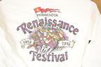 Vintage 1994 Minnesota Renaissance Festival Graphic Print Crewneck Shirt Men's M