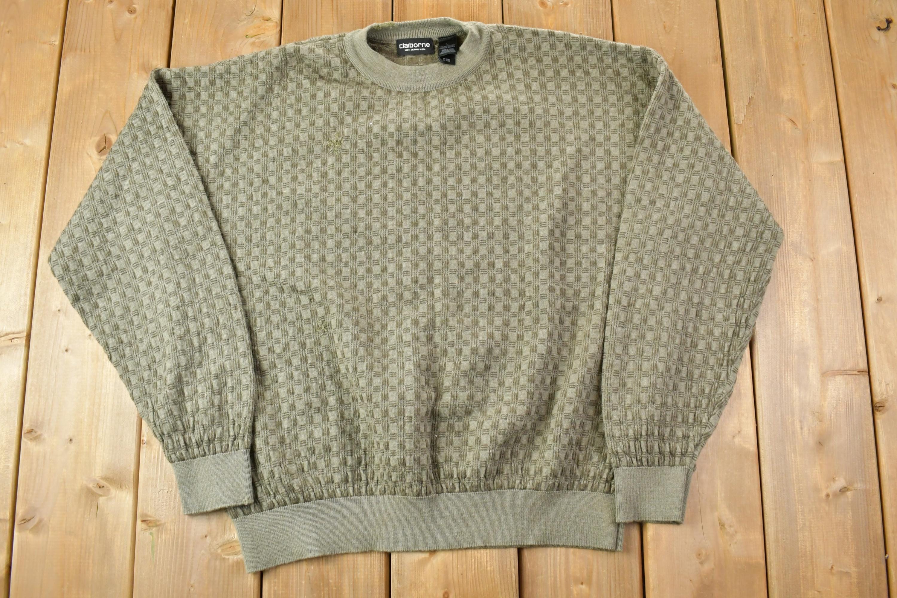 Vintage 1990s Claiborne Knit Crewneck Sweater