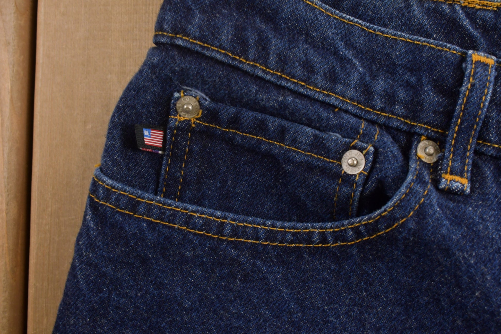 Vintage Polo Ralph Lauren Dark Wash Denim Jeans Size 32 x 28