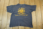 Vintage 1970s C.B. West Football Champion T Shirt Men's Small  70s Champion Tee  Single Stitch  Made In USA  Collegiate School Football