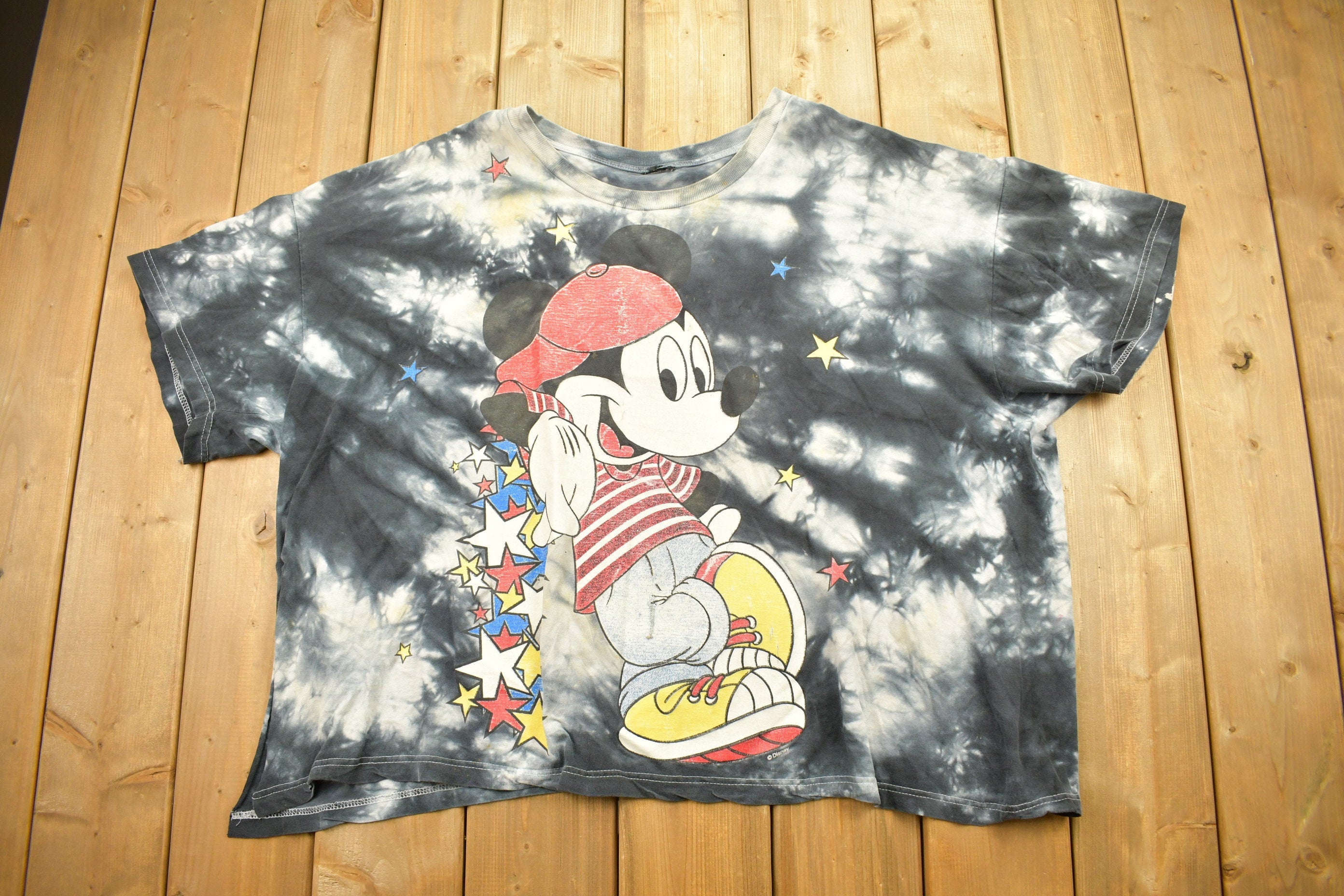 Vintage 1990s Disney Mickey Mouse Cartoon Graphic T Shirt