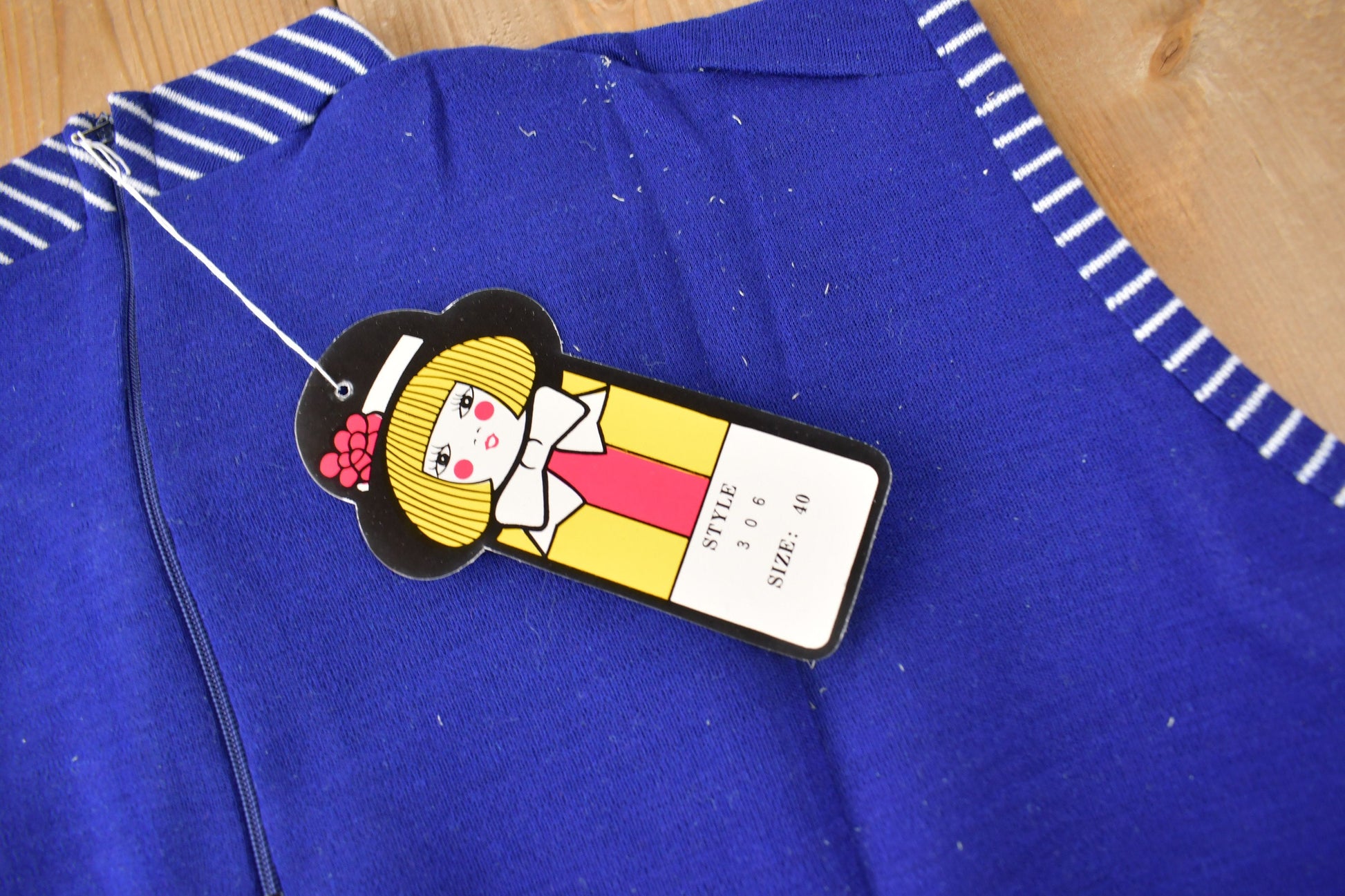 True Vintage 1960s Deadstock Helen Sue Sleeveless Blouse With Tie Made In Japan