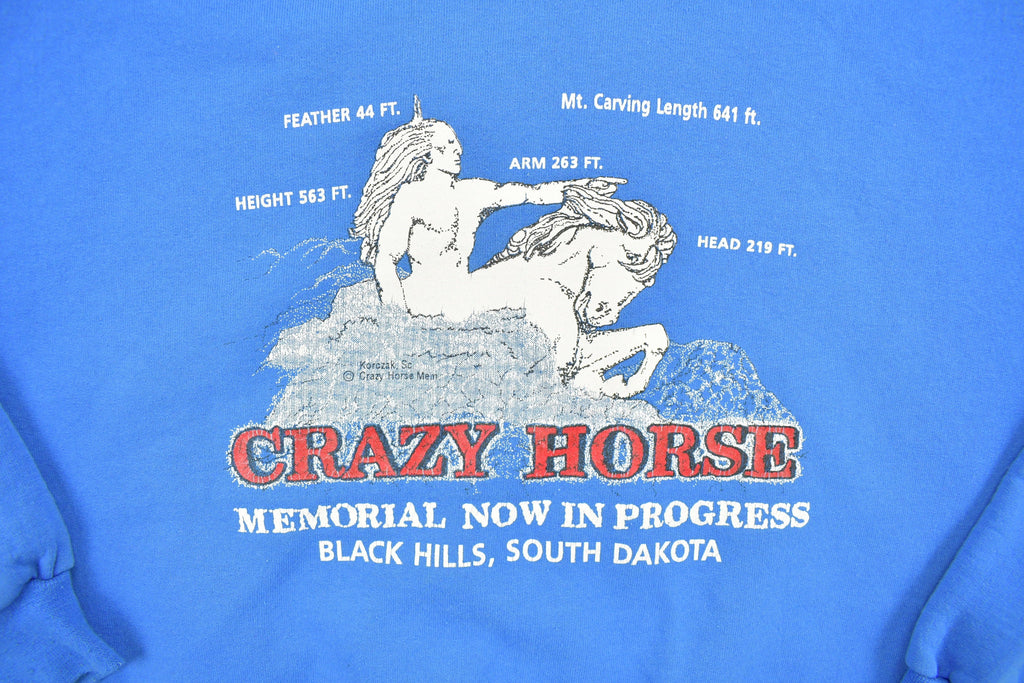 Vintage 1990 Crazy Horse South Dakota Crewneck Sweatshirt