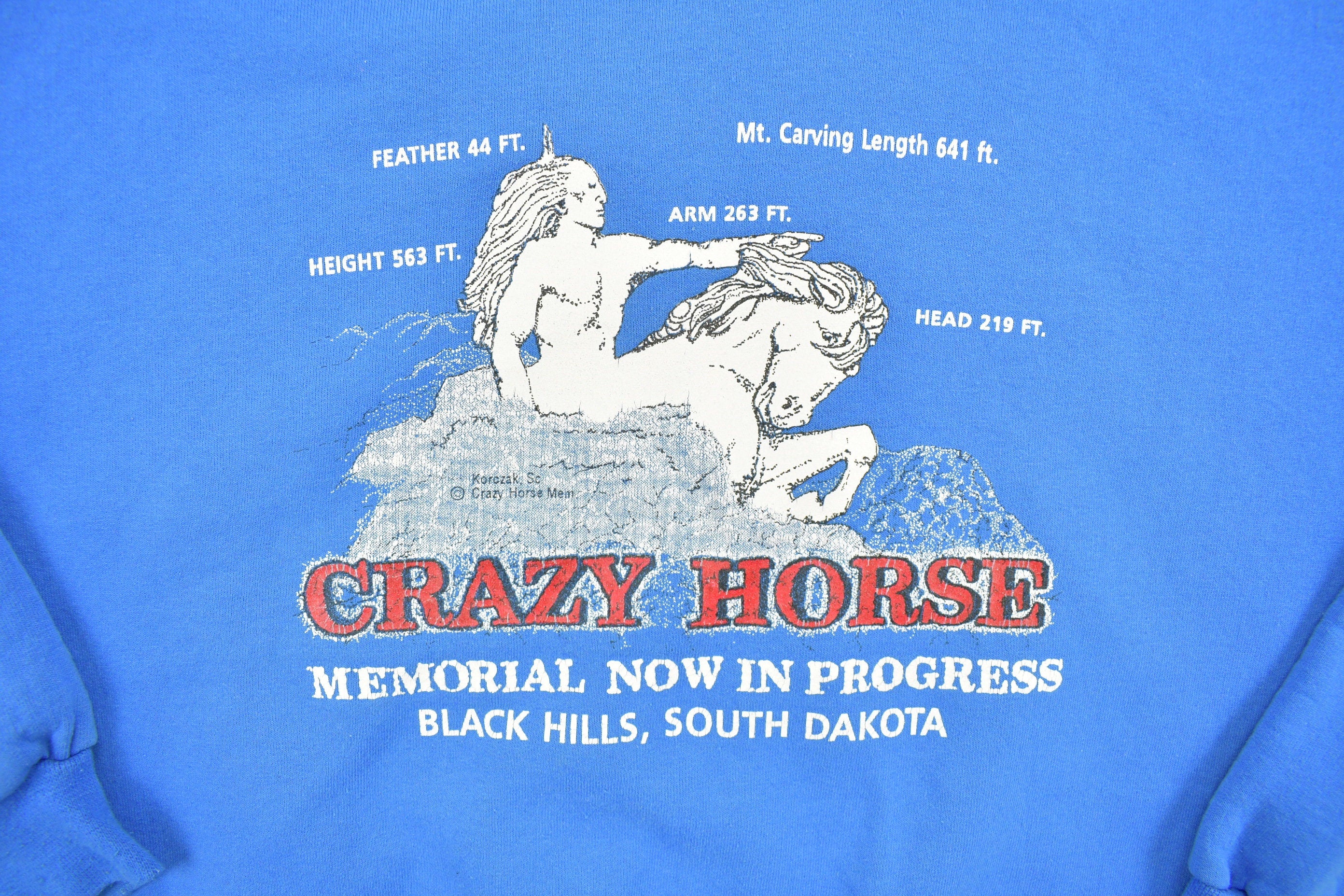 Vintage 1990 Crazy Horse South Dakota Crewneck Sweatshirt
