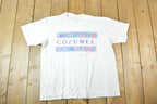 Vintage 1990s Cozumel Mexico Souvenir T-Shirt Mens L