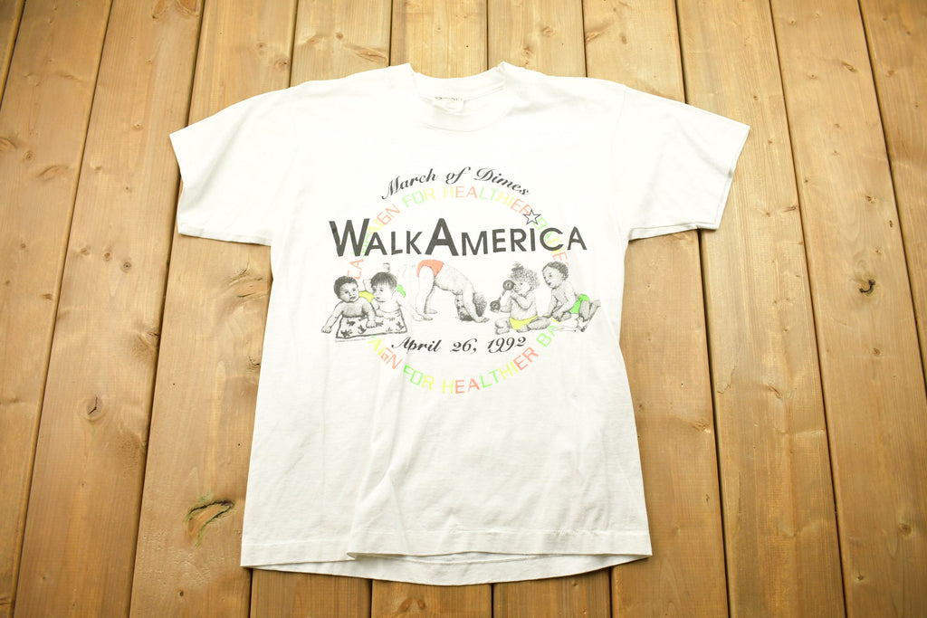 Vintage 1992 Walk America March Of Dimes T Shirt