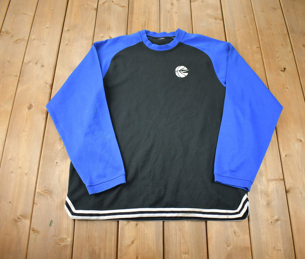 Vintage 1990s Nike Basketball Embroidered Warm Up Shirt