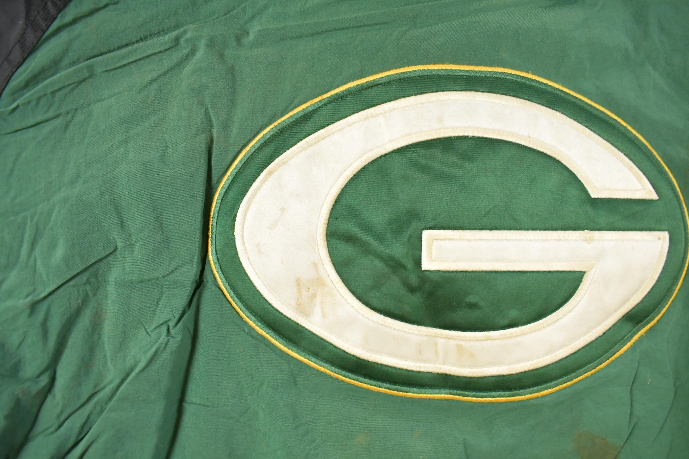 Vintage 1990s Green Bay Packers NFL Starter Anorak Puffer Jacket Men's XL