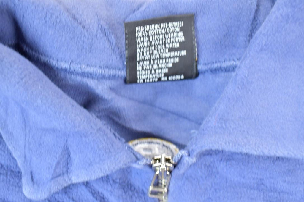 Vintage 1990s Toronto Maple Leafs Fleece Quarter Zip Collared NHL Hockey Sweatshirt