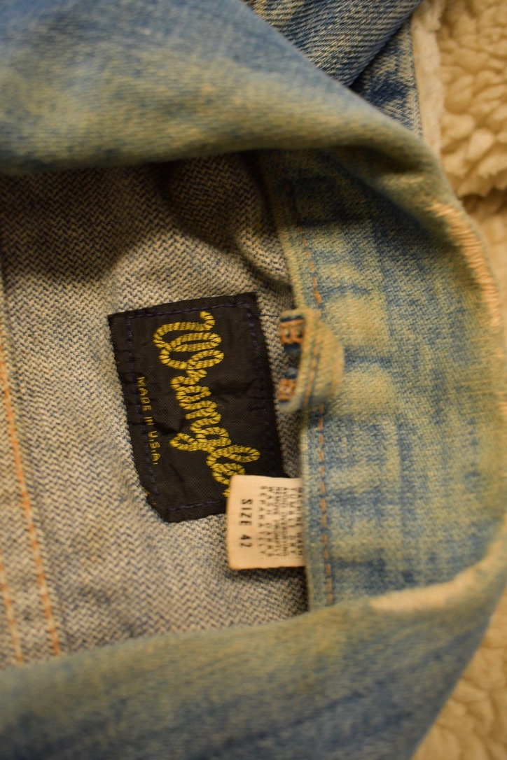 Vintage 1970s Wrangler Workwear Denim Jean Jacket