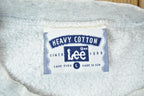 Vintage 1990s Lee Heavy Cotton Blank Grey Heavy Cotton Crewneck Sweatshirt