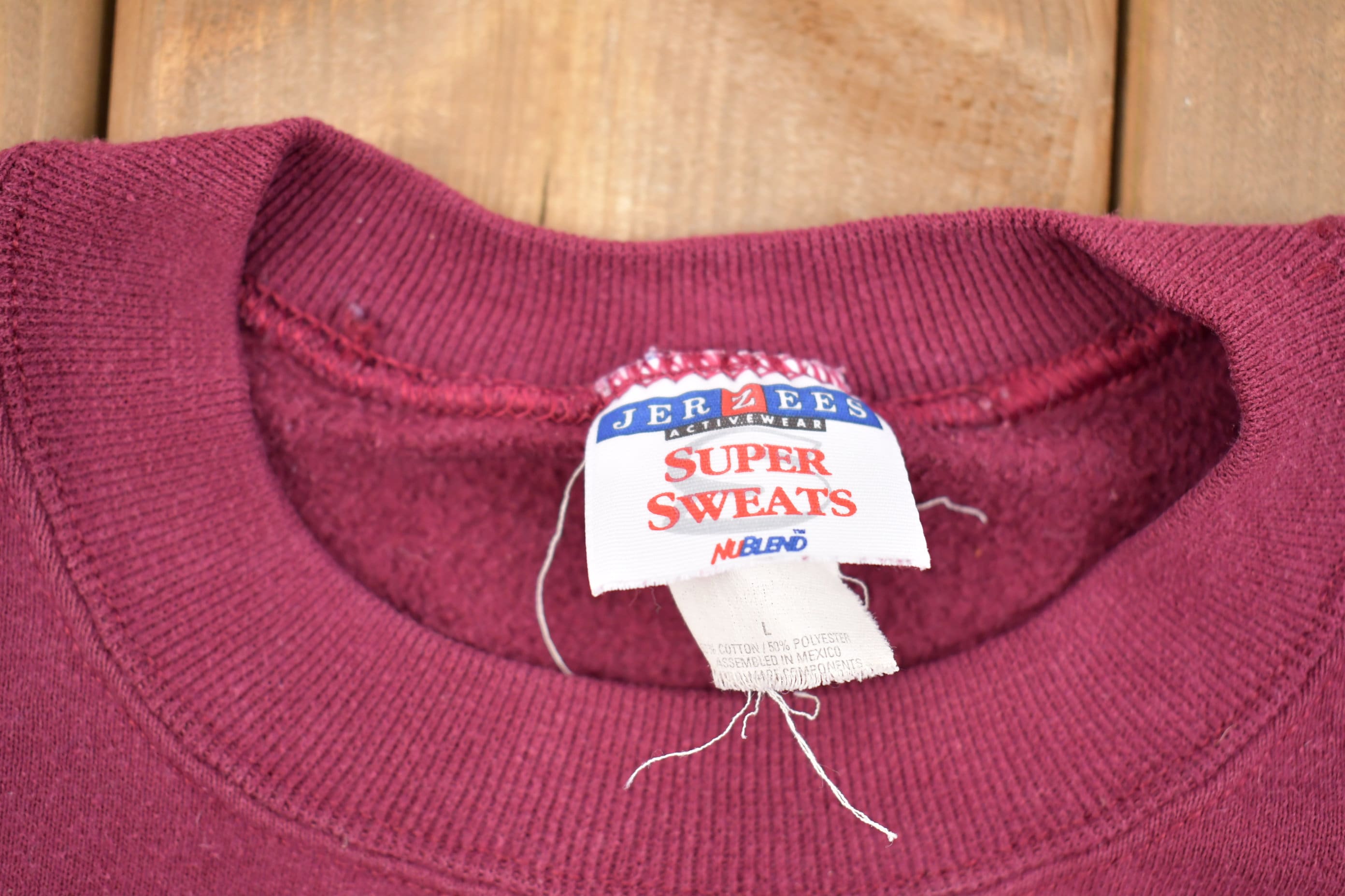 Vintage 1990s Dukes Collegiate Embroidered Crewneck Sweatshirt