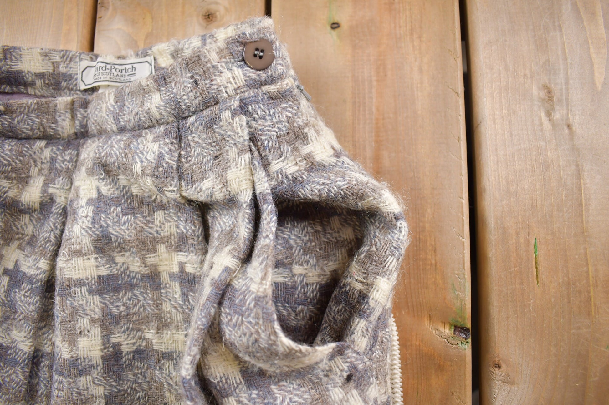 True Vintage 1970s Wool Skirt