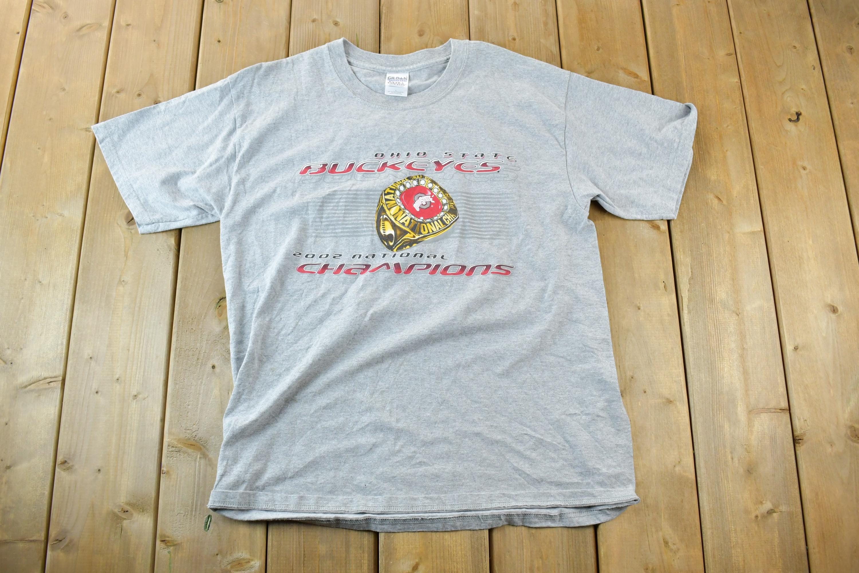 Vintage 2002 Ohio State University Buckeyes Champions Collegiate T-Shirt