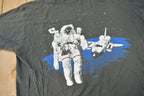 Vintage 19988 Astronaut Space Ship Single Stitch Graphic T-Shirt Made In USA