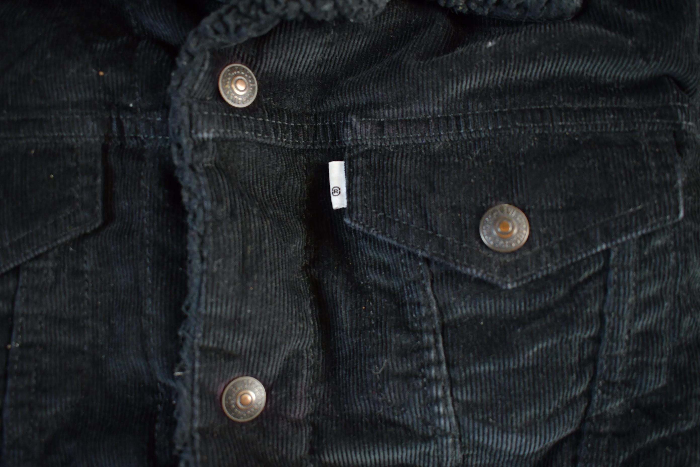 Vintage 2000s Levi's Sherpa Corduroy Trucker Jean Jacket Men's Small