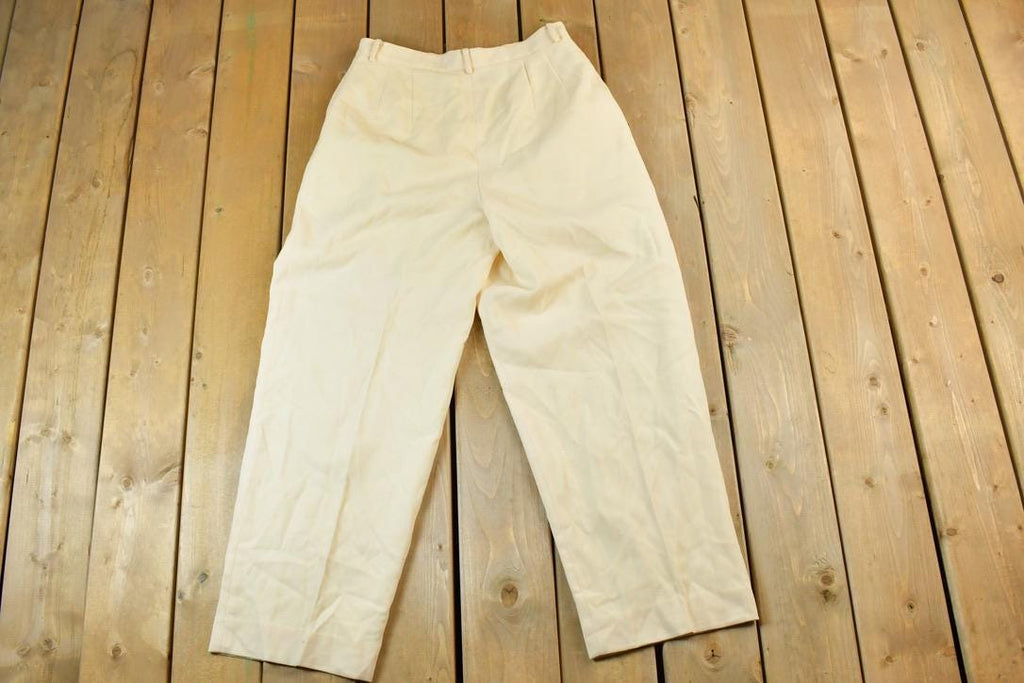 Vintage 1990s Tan Pleated Pants