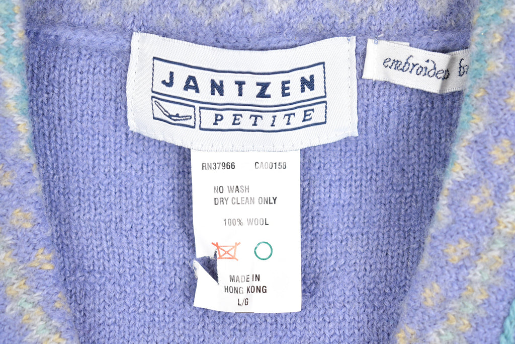 Vintage 1980s Jantzen Cute Knitted Cardigan Sweater