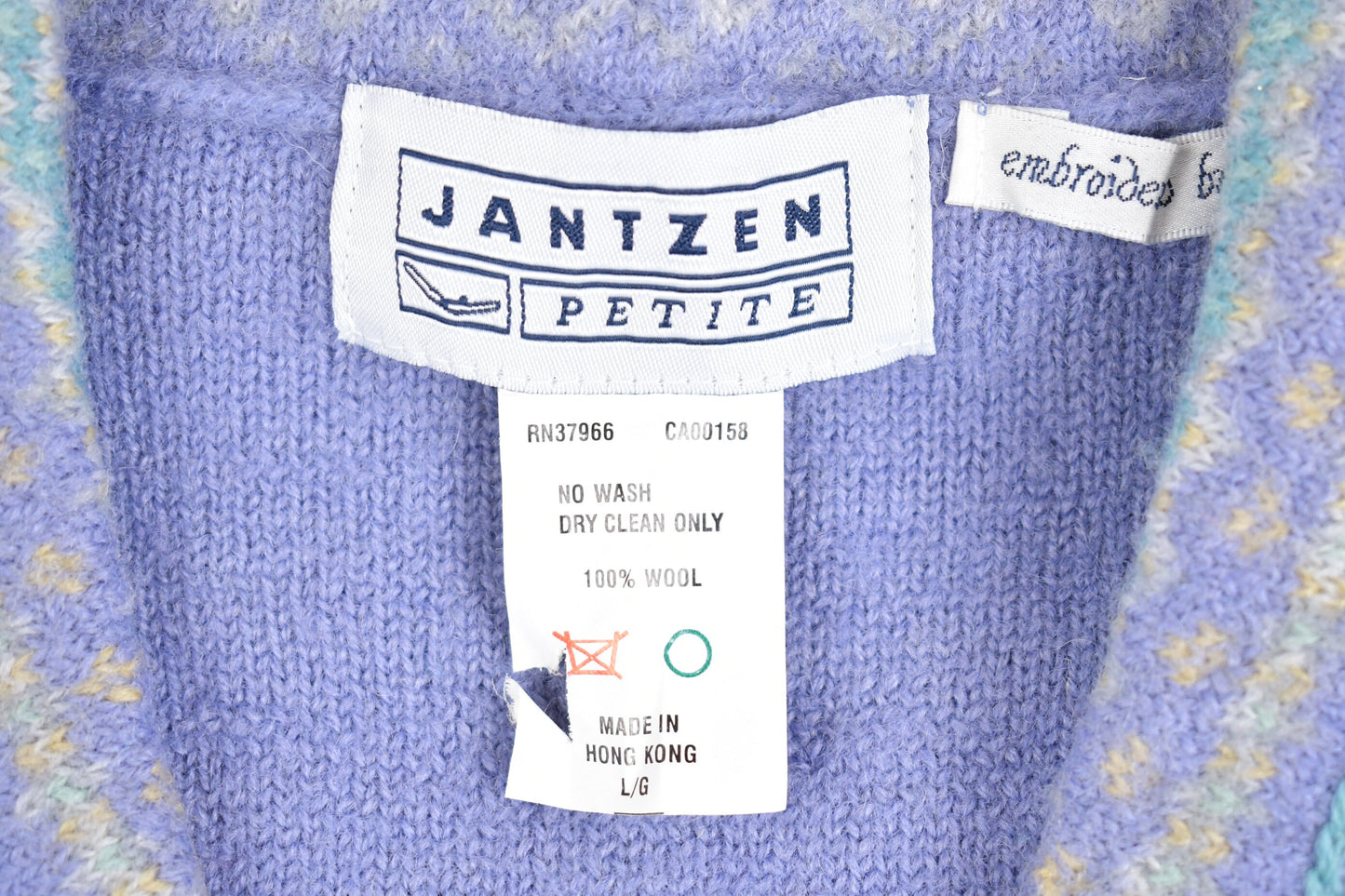 Vintage 1980s Jantzen Cute Knitted Cardigan Sweater / Vintage 80s Cardigan / Button Up / Pastel