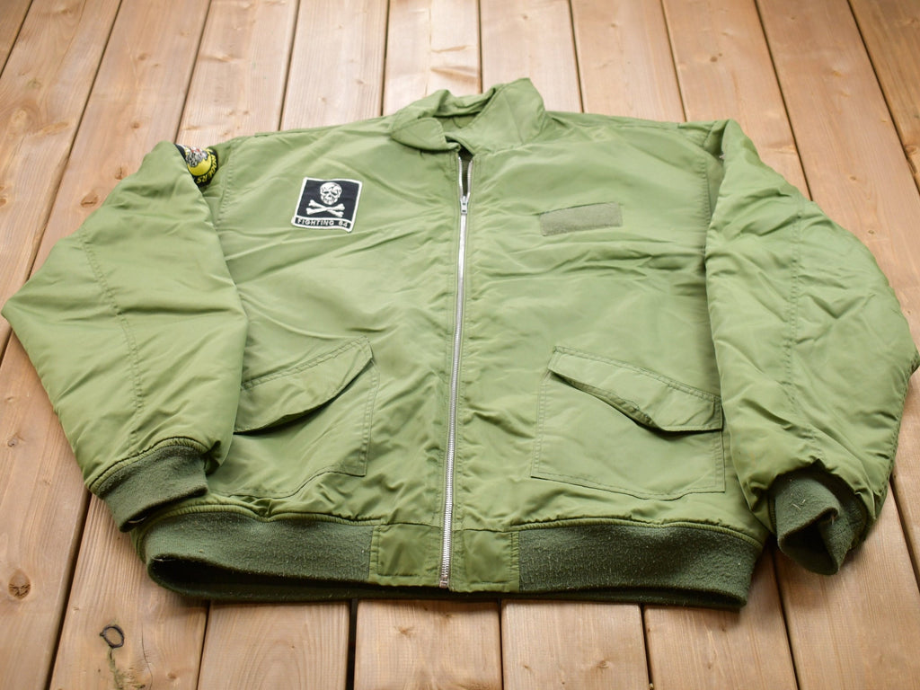 Vintage 1984 Military Jolly Roger Tomcat Jacket