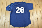 Vintage 1990s Dells Embroidered Navy Baseball Jersey