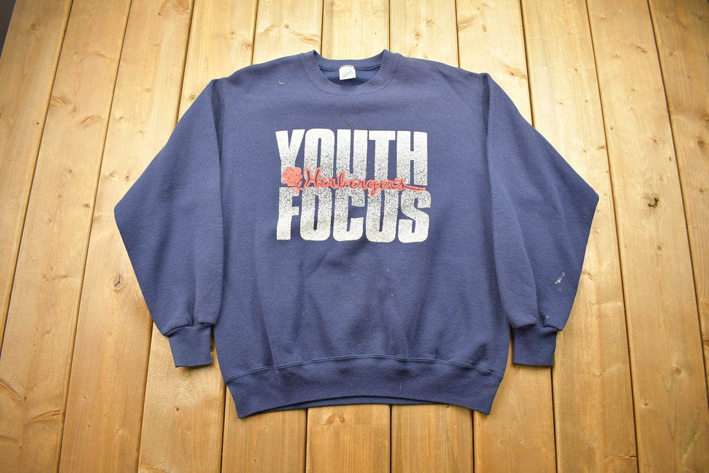 Vintage 1990s Herberger's Youth Focus Crewneck Sweater