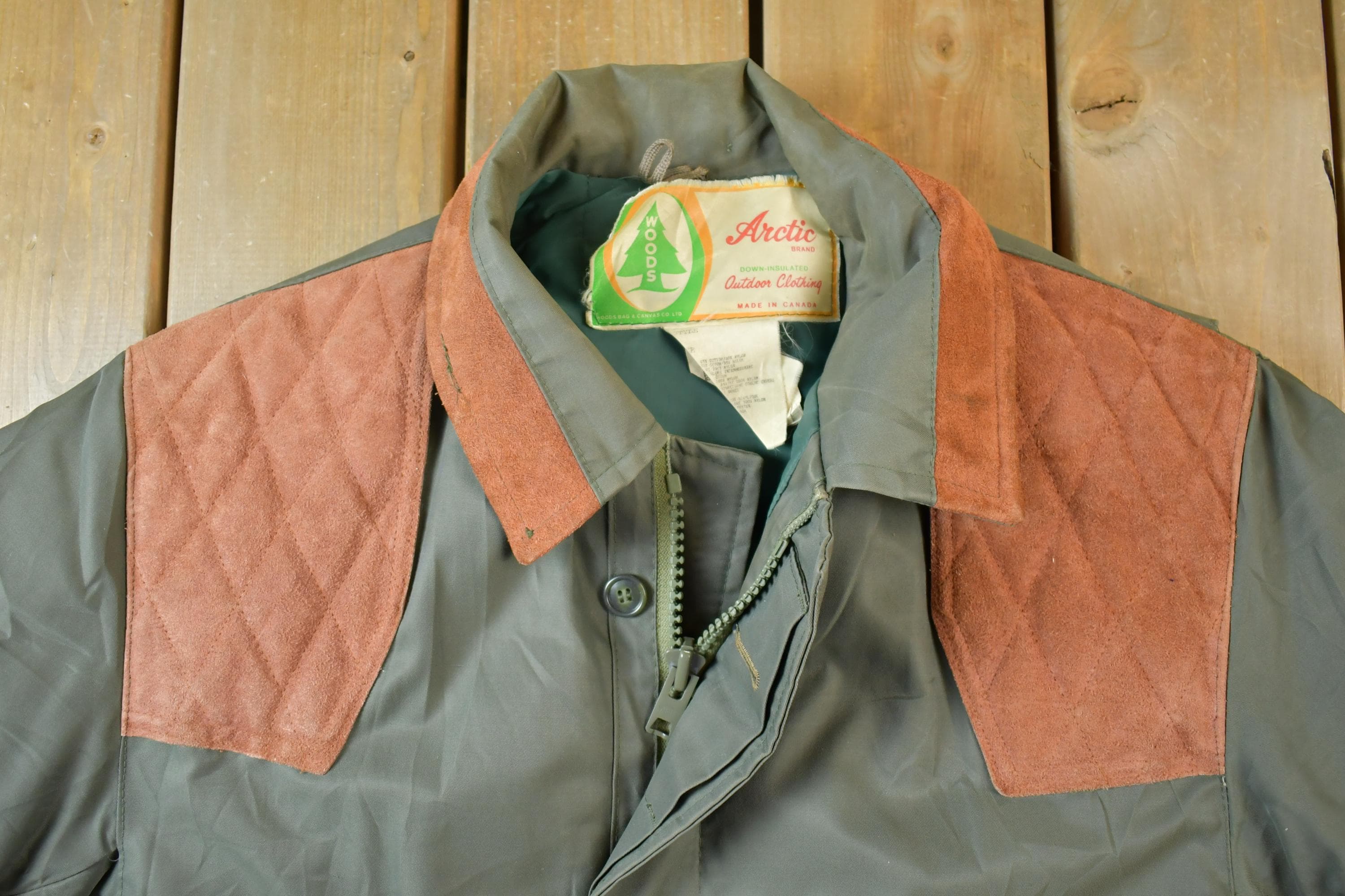 Vintage 1990s Woods Arctic Brand Down Insulated Puffer Jacket