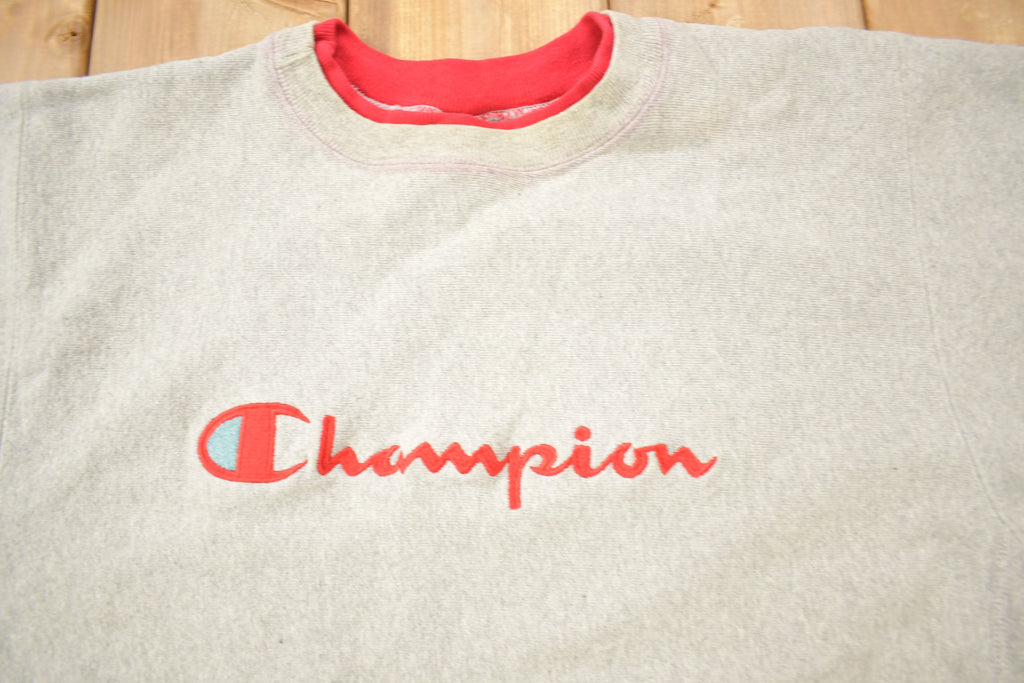 Vintage 1990s Champion Reverse Weave Embroidered Crewneck Sweatshirt