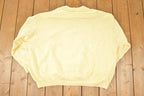 Vintage 1990s Top Stitch Embroidered Floral Double Collar Crewneck Sweatshirt Women's XL