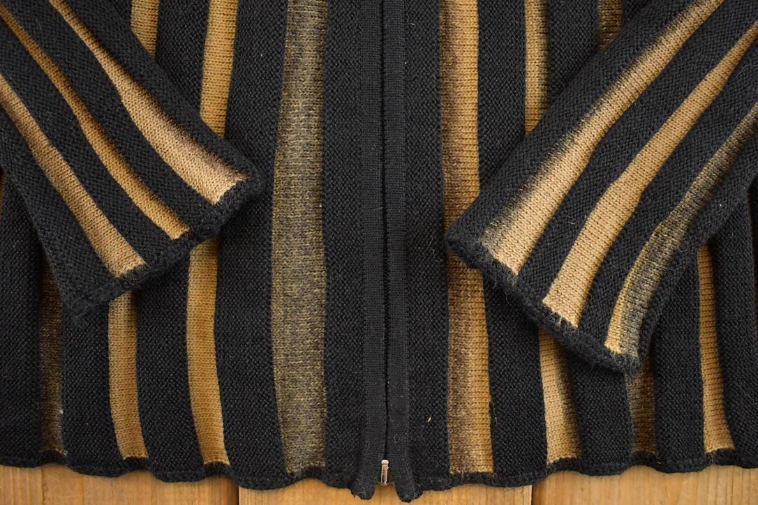 Vintage 1990s Angel Full Zip Knit Cardigan Sweater Women's M