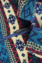 Vintage 1990s All Over Aztec Pattern Fleece Sweater