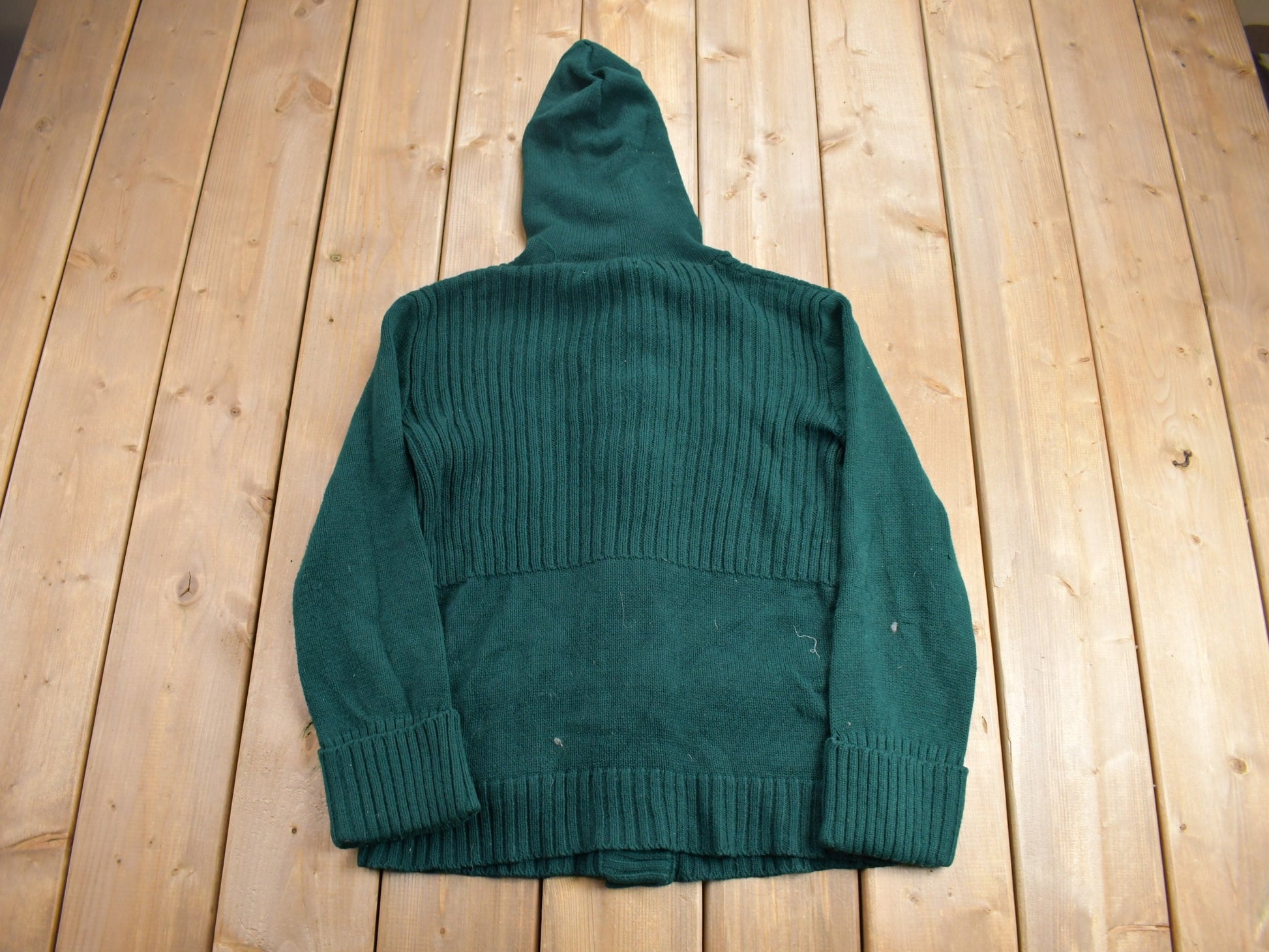 Vintage 1980s Acrylic Knit Button Up Sweater